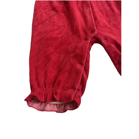 Vintage BABY TOGS Velvet Rose Romper Victorian Whimsical Jumpsuit 6-9mth - Picture 4 of 7